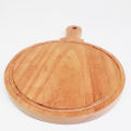Wooden Pizza Serving Plate with Handle Round 10*10 Inches Modern Kitchen & Dining Brown Color Cutting Board for Home Restaurant. 