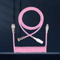 Mechanical Keyboard Coiled Cable Wire Type C Usb Port Coiling Cable Desk Computer Gaming Keyboard Accessories. 