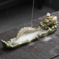 【The Quiet Page】Dragon Ceramic Incense Burner Incense Stick Holder. 