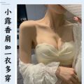 Student Girl Underwear Suit Small Chest Push up Big Anti-Sagging Korean Simple Breast Holding Underwired Bra. 