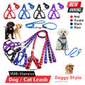 Small Adjustable Dog Harness and Outdoor Walking Nylon Dog Leash Lead Pets Dog Sale Durable Traction Training Rope Dog Belt Dog Chain Dog Body Belt Chest Belt Step-in Harness Strap Stainless Steel Metal Buckle Plastic Clasp Dog Collar Dog Strap Dogs Belt. 