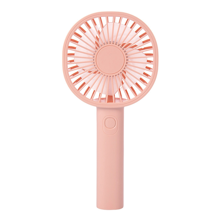 USB Mini Fan Rechargeable Portable Handheld Fan Shopping Cooling Home Car Air Cooler -Pink