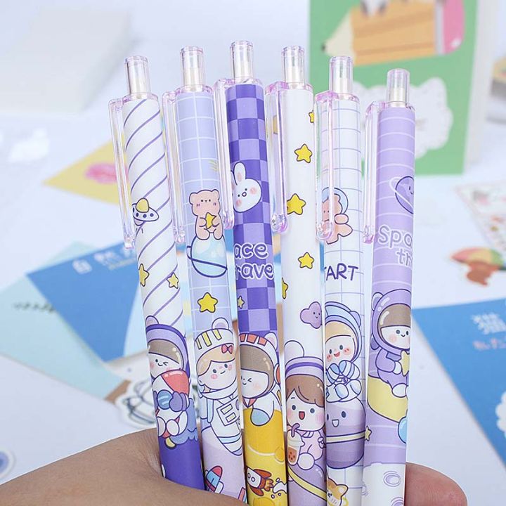 %5BRandom%20Color%5D%20Students%20Writting%20%20Stationery%201%20Pc%20Cartoon%20Purple%20Planet%20Pattern%20Gel%20Pen%200.5mm%20Black%20Ink%20Press%20Pens%20Office%20School%20Supplies%20-%20Image%206