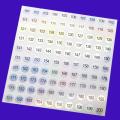 Nail Polish Color Gel Varnish Number Sticker Label 1-100/101-200/201-300 Mark Numbering Manicure Waterproof Laser Label Sticker. 