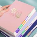 Academic Year 2024 2025 Planner User friendly Soft Leather Mid year Monthly Calendar Paper Quality Office Supplies Diary Notebook for Office Use. 