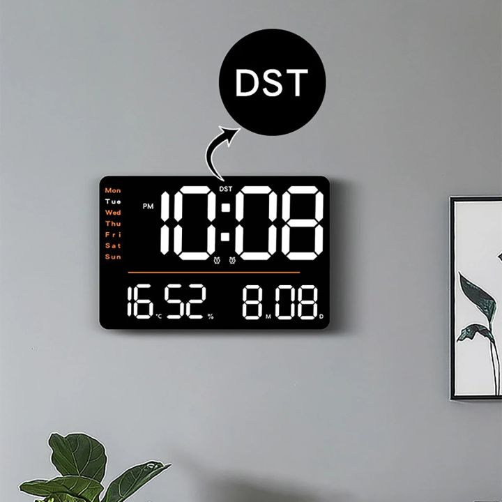 wall%20clock%20LED%20Large%20Digital%20Wall%20Clock%20Remote%20Control%20Temperature%20Date%20Week%20Display%20Adjustable%20Brightness%20Modern%20Living%20Room%20Alarms%20Clocks%20-%20Image%204