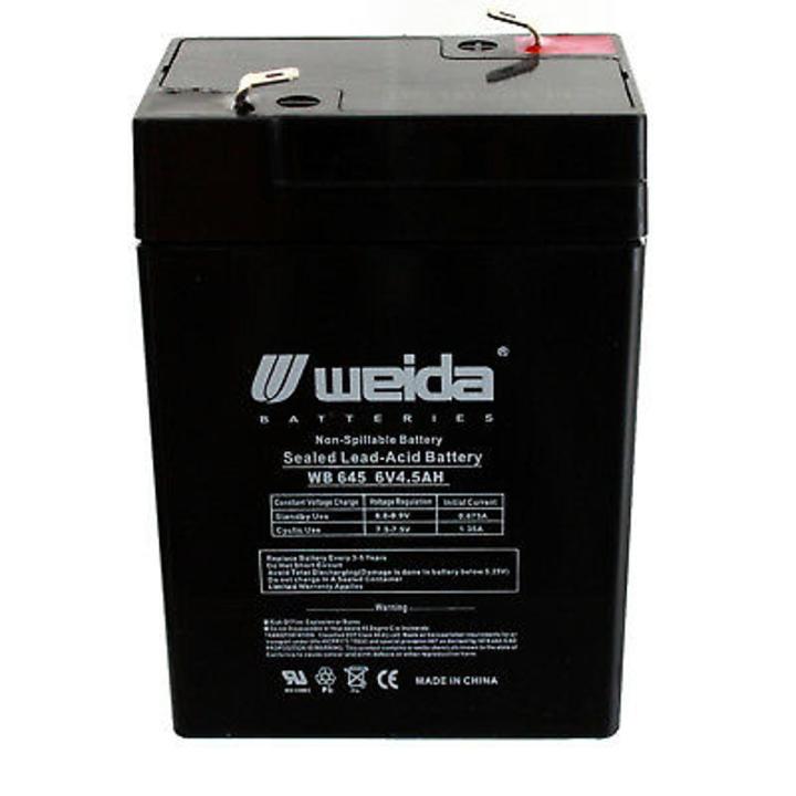 6V 4.5A Sealed Lead-Acid Rechargeable Battery