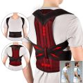 1pcs Back Posture Waist Corrector Adjustable Adult Correction Belt Waist Trainer Shoulder Lumbar Brace Spine Support Belt VestHats & Caps. 