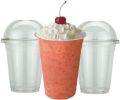 330ml Juice cup Clear with Dome lid with straw hole Transparent Smoothie Cup 100/50/20 pcs crusher cup. 