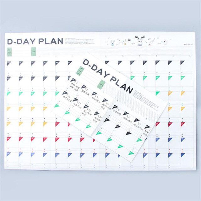 100%20Days%20Countdown%20Annual%20Plan%20Calendar%20Learning%20Schedule%20Periodic%20Planner%20Table%20For%20Kids%20Study%20Planning%20-%20Image%202