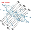 10 Skewers Kebab Skewers Stainless Steel Kebab Skewers 7.25 Inch Long Kebab Skewers for Ninja Foodi AG300, AG300C, AG301, AG301C, AG302,AG400,IG301A. 