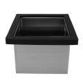 Coffee Ground Knock Bin Wide Mouth Coffee Knock Box Bottomless for Cafe for Home. 