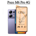 For Poco M6 Pro 5G Ceramic Matte Tempered Glass Poco M6Pro 4G Matte Full Screen Protector 3 in 1 Camera Lens Protector. 