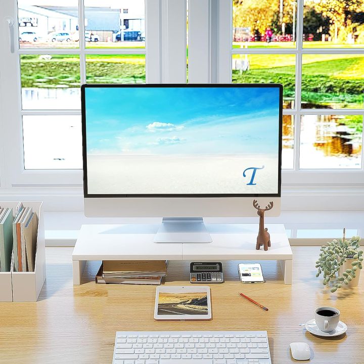 VTEC%20FURNITURE%20Modern%20Monitor%20Riser%20/%20Monitor%20Stand%20for%20Desk%20TV/Screen/PC/Printer/Laptop%20Riser%20/%20Computer%20Shelf%20with%20Storage%20TV%20Holder%20for%20Home%20Office%20-%20Image%204
