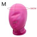 Fetish Full Face Mask Hood PU Leather Cosplay Head Hood for Adult Halloween Party Role Play Costume Mask Head Accessories. 