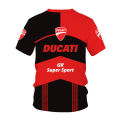 T shirt Men New style DUCATI Car Logo Men'S T-Shirt Men's Racing Uniform Club T-shirt Summer 3D Printing Sports Games Oversized Size Gym Outdoor T-shirt Team Logo Top Sport T shirt Man. 