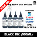 Universal Refill cartridge Ink Epson L130 ink Lexmark Ink Dye CISS ink Cyan, Magenta, Yellow, Black Colors 100ML For Epson, Canon, HP, Brother Cartridge refill ink Inkjet printer Ink 04 Bottles. 