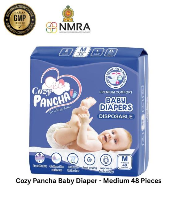 Cozy Pancha Baby Diapers - Medium - 48 pcs