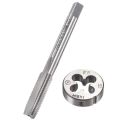 M8 X 1mm Metric Left Hand Tap And Die Set Machine Thread Tap With Round Die Hand Tool. 