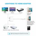 Universal HDMI Cable Adapter For Apple interface 8Pin to HDMI Digital AV Converter for iPad iPhone iOS 12 11 10. 