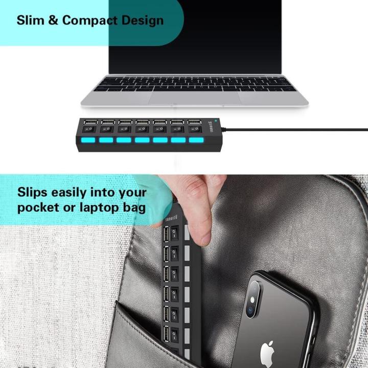 USB%202.0/3.0%20Port%20Hub%20Extension%20Cable%20High%20Speed%20USB%20Adapter%20Plug%20Socket%20Hub%20Splitter%20with%20Individual%20Switch%20ON/OFF%20Data%20Transfer%20for%20Laptop%20Notebook%20Computer/1%20M%20Data%20Line%20-%20Image%204