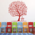 【Folio & Light】Large Tree With Book Wall Sticker Library Classroom Tree Education Books Wall Decal Baby Nursery Kids Room Vinyl Decor Wl97. 