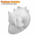 3D Skull Silicone Mold 3D Resin Casting Mold Home Decoration Mold Silicone Candle Mold Bone-shaped Candle Mold Silicone Resin Casting Tool Halloween Candle Mold Skull Candle Mold Resin Casting Mold. 