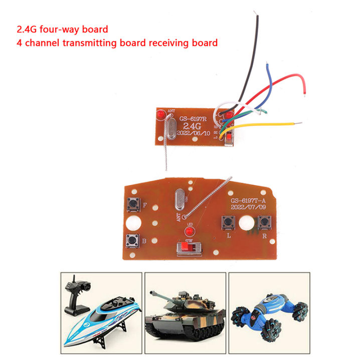 Set Four Channel Board For Rc Car Remote Control Toys Parts
