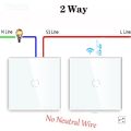 1/2/3/4gang 433MHz RF433 2 way Remote Controller Wireless Controller With Tempered Glass Panel for RF433 Wall Switch. 