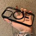 Luxury Magsafe Transparent Case For iPhone 16 15 14 13 12 11 Pro XS XR Max Mini 7 8 Plus SE 2022 Magnetic Wireless Charge Cover. 