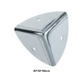 4pcs Flight Case Metal Corner Brackets Luggage Corner Protectors Wooden Box Angle Furniture Three Corner Guard Case Edge Cover. 