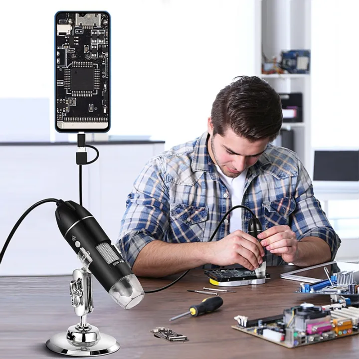 1600X%203in%201%20Digital%20Microscope%20Camera%20with%20Stand%20Portable%20Electronic%20Microscope%20For%20Soldering%20LED%20Magnifier%20Type-C%20USB%20Android%20-%20Image%206