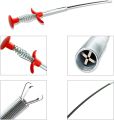Flexible Grabberable Pickup Tool, Retractable Claw Stick, Snake & Cable Aid, Use to Grab Trash & a Drain Auger to Unclog Hair from Drains, Sink, Toilet & Clean Dryer Vents LSW. 