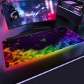 Rubber Accessories Backlit Razer Mouse Rgb Pad Mat With Mousepad 900X400 Gaming Carpet Computer Gamer Desk Large Play(Rgb Razer18_35X60). 