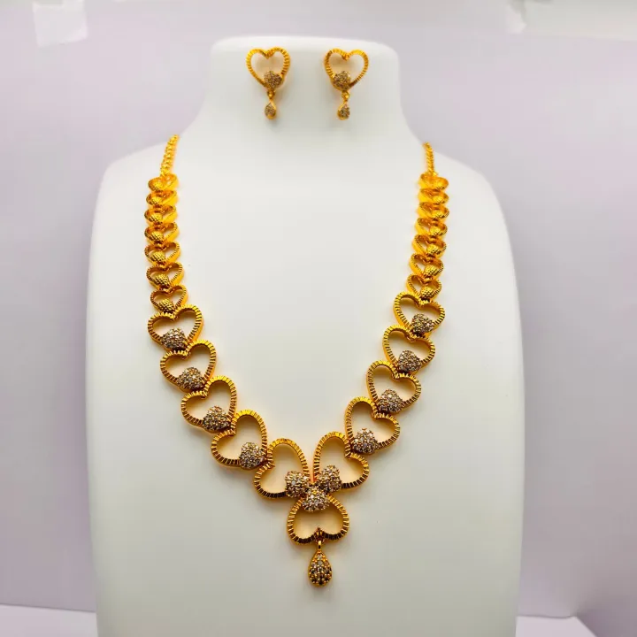 Gold%20Plated%20neklas%20Beautiful%20hart%20shape%20fashion%20new%20design%20necklace%20and%20earring%20with%20fixed%20stone%20for%20women%20and%20girls%20%5Bwith%20free%20box%5D%20-%20Image%205