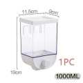 Wall Mounted Cereal Dispenser Single Piece,  Easy And Convenient Kitchen Dispenser 1000Ml. 