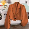 Classic Design Suit Coat Formal Business Style Women's Suit Coat Slim Fit Solid Color Cardigan Jacket for Ol Commute Women Suit Jacket. 