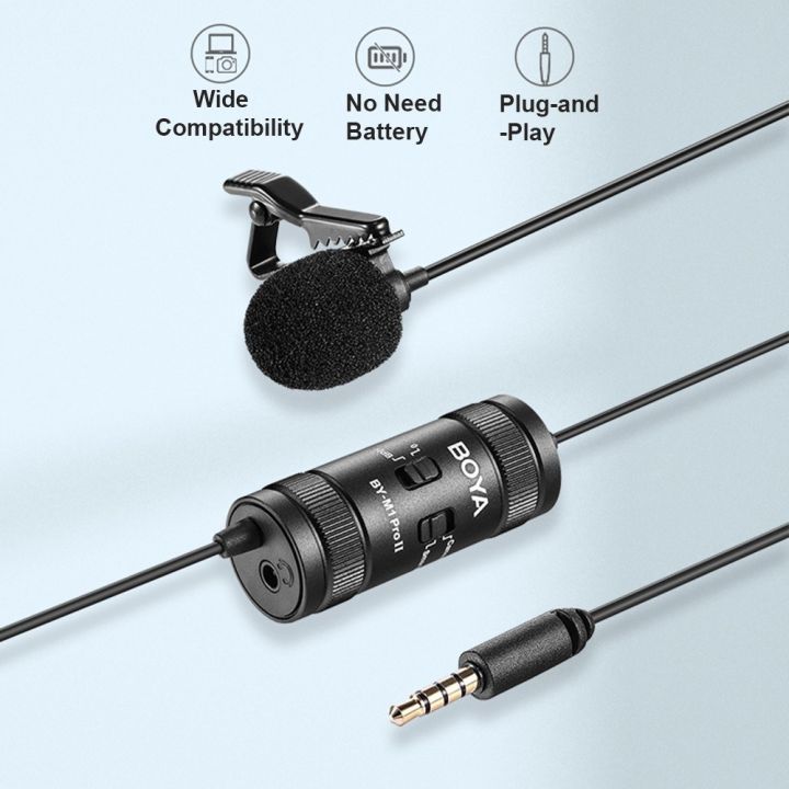 BOYA%20BY-M1%20Pro%20II%20Universal%20Clip-on%20Microphone%20Omni-directional%20Condenser%20Lapel%20Mic%20-%20black%20-%20Image%206