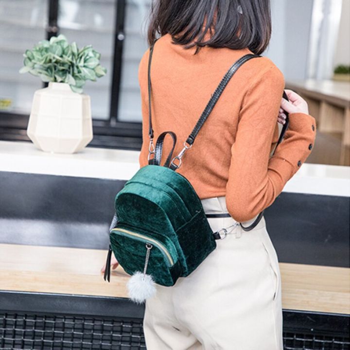 %E3%80%90HOT%E3%80%91%20Women%20Backpacks%20Velvet%20Backpack%20Veludo%20Schoolbag%20Zipper%20With%20Pompom%20Fashion%20Casual%20Mini%20Backpacks%20Female%20Bags%20For%20Teen%20Girls%20-%20Image%202