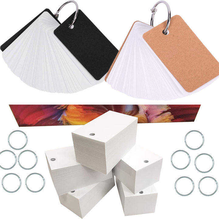 100%20Sheets%20Kraft%20Paper%20Blank%20Flashcards%20with%20Binder%20Rings%20Spiral%20Notepads%20Kids%20Mini%20Notebooks%20Study%20Cards%20book%20kawaii%20Stationery%20-%20Image%206