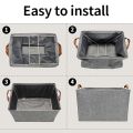 Clothes Storage Box Foldable Wardrobe Organizer and Storage Box Household Thickening and Wear-Resistant Clothing Finishing Box. 