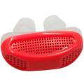 Anti Snoring Snore Free Snore Stopper Magnetic Silicone Nose Clip Sleeping Device Stuffy Nose Breathing Apparatus - Red. 