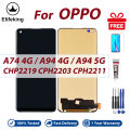 LCD For OPPO A74 4G A94 4G 5G Display Touch Screen Digitizer Assembly Replacement Parts CHP2219 CPH2203 CPH2211. 