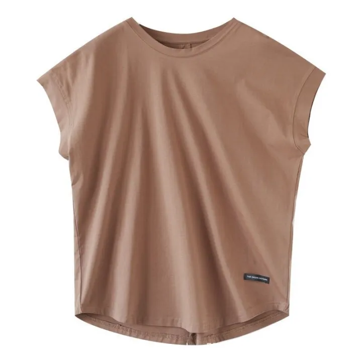 Casual%20Labeling%20Retro%20Short%20SleeveTT-shirt%20Women's%20Loose%20Slimming%20Temperament%20Youthful-Looking%20Hollow%20Bottoming%20Shirt%20Spring%20and%20Summer%20Top%20Women's%20-%20Image%205