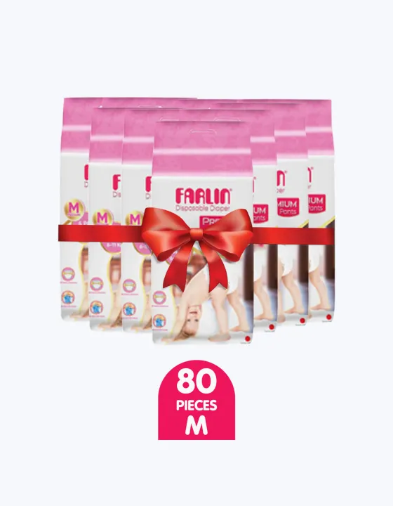 Farlin Disposable Pants M – 80 Pieces 5-10 kg