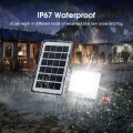 Auoyo Solar Powered Flood Light LED Solar Light Outdoor Rem-ote Control Waterproof Wall Solar Powered Flood Lamp For Garden Street Landscape Spotlight Multi-function Garden Lighting Street Lamp. 