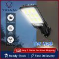 Vocoal Solar Light LED Outdoor Lights 108COB Solar Mo tion Sen sor Flood Light IP65 Waterproof  spotlight 3 Modes Solar Street Lights. 