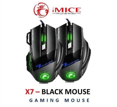 Gaming Mouse Ergonomic Wired Mouse 7 Keys7-Color RGB LED 5500 DPI USB Computer Mouse Gamer
