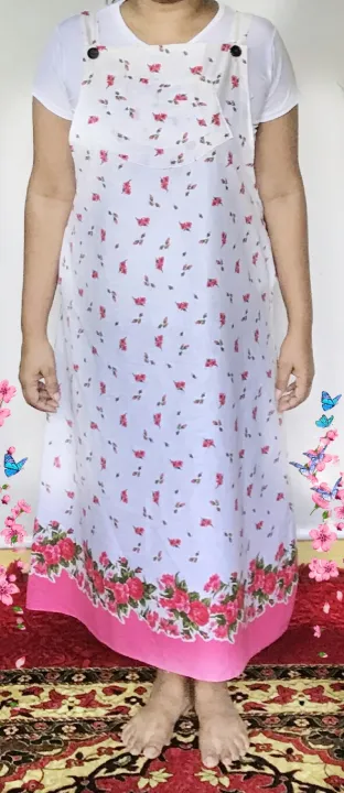 Women%20lase%20cotton%20maternity%20frock%20with%20white%20short%20sleeve%20tshirt%20-%20Image%205