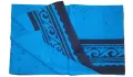 Batik Sarong Lungi for Men - Blue -(Navy Blue) Colour Cotton Sarong Bathik Sarong   Pre-Stitched Handmade EthnicWear. 